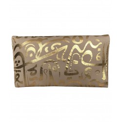 Calligraphy Clutch (Brushed Nude)