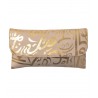 Calligraphy Clutch (Brushed Nude)