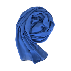 Aegean Blue Crepe Hijab